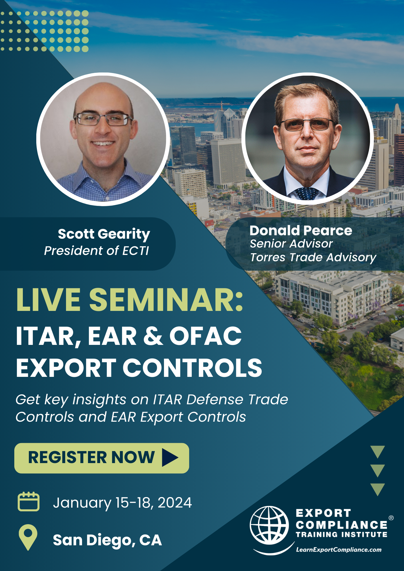 Export Compliance Training Institute (ECTI) Presents ITAR, EAR and